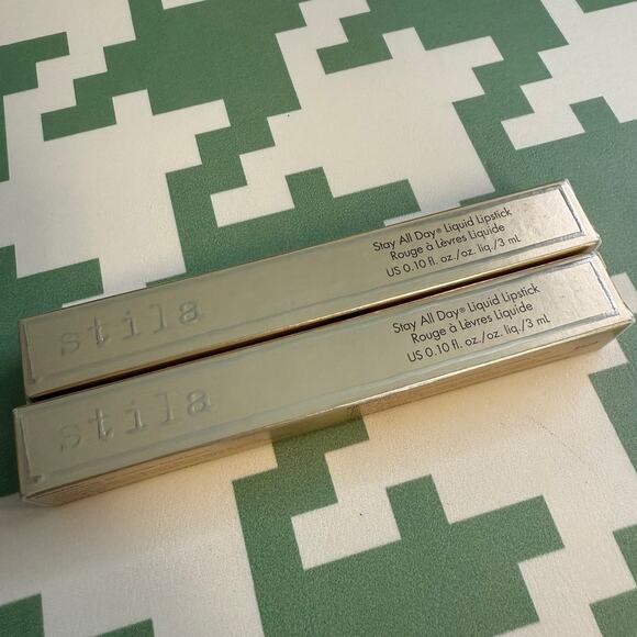TWO Pack Stila True Red Stay All Day Liquid Lipstick Color Beso - Quantity 2 NIB - Picture 7 of 11